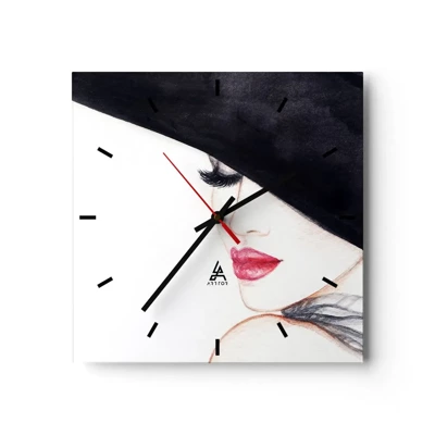 Nástěnné hodiny - Elegance a smyslnost - 30x30 cm