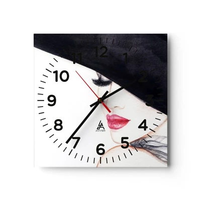 Nástěnné hodiny - Elegance a smyslnost - 40x40 cm