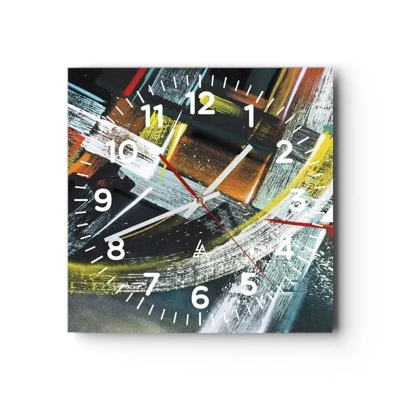 Nástěnné hodiny - Energie pohybu - 40x40 cm