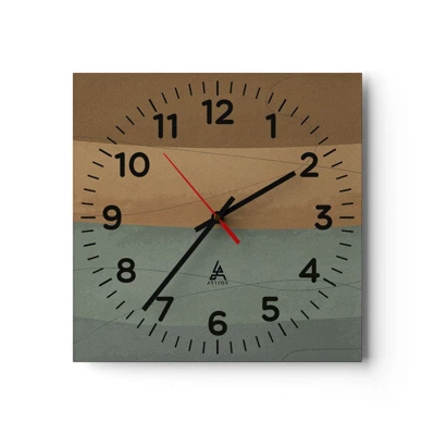 Nástěnné hodiny - Horizontální kompozice - 30x30 cm