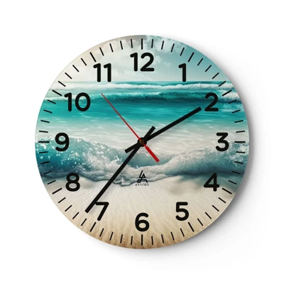 Nástěnné hodiny - Klid oceánu - 40x40 cm
