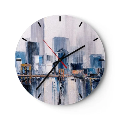 Nástěnné hodiny - Newyorská imprese - 40x40 cm