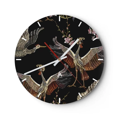 Nástěnné hodiny - Pohádkový pták - 30x30 cm