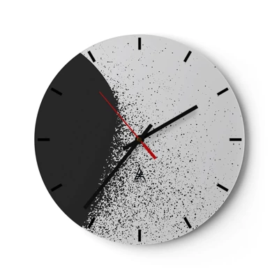 Nástěnné hodiny - Pohyb částic - 30x30 cm