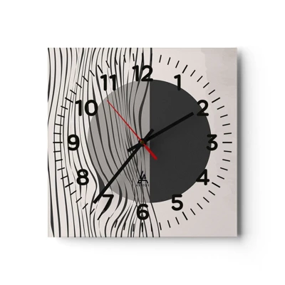 Nástěnné hodiny - Poloviční kompozice - 40x40 cm