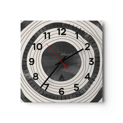 Nástěnné hodiny - Přesný zásah - 30x30 cm