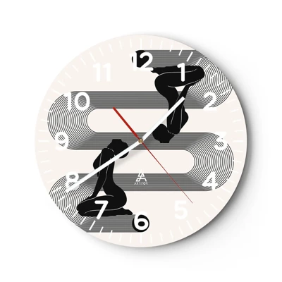 Nástěnné hodiny - Smyslná symetrie - 30x30 cm