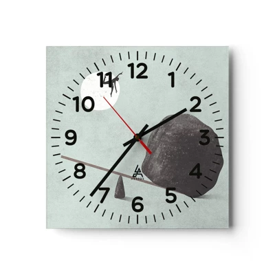 Nástěnné hodiny - Splněný sen - 30x30 cm