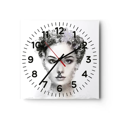 Nástěnné hodiny - Velmi stylový portrét - 30x30 cm