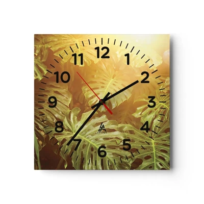 Nástěnné hodiny - Vstoupit do zeleně… - 30x30 cm