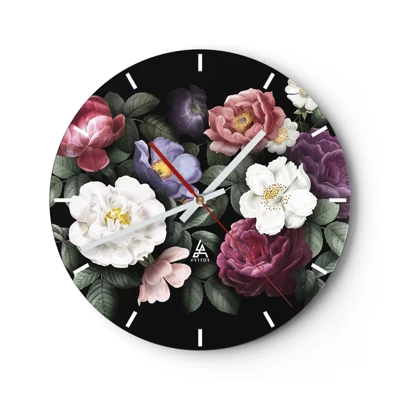 Nástěnné hodiny - Z anglické zahrady - 30x30 cm