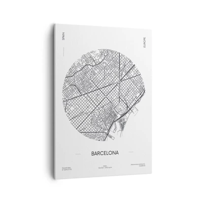 Obraz na plátně - Anatomie Barcelony - 50x70 cm