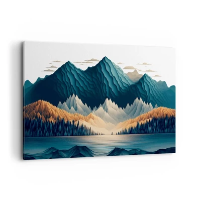 Obraz na plátně - Dokonalá horská krajina - 100x70 cm