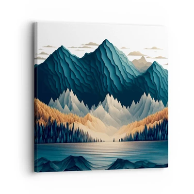 Obraz na plátně - Dokonalá horská krajina - 30x30 cm