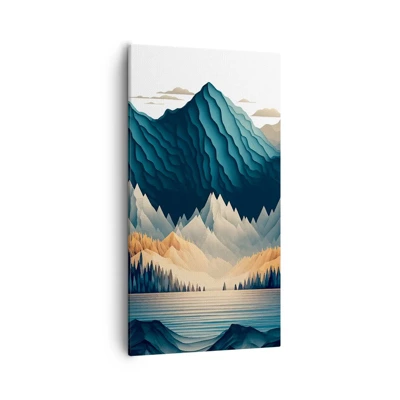 Obraz na plátně - Dokonalá horská krajina - 55x100 cm