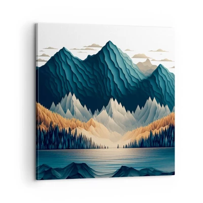 Obraz na plátně - Dokonalá horská krajina - 60x60 cm