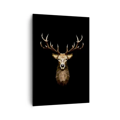 Obraz na plátně - Kubistický jelen - 70x100 cm