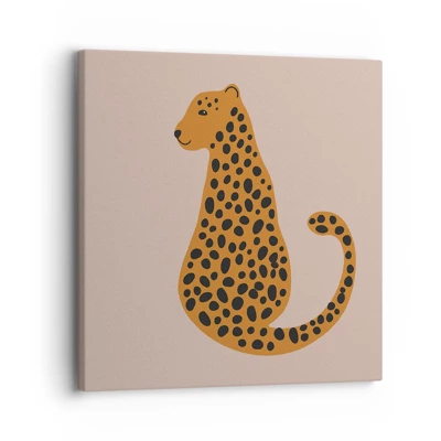 Obraz na plátně - Leopardní vzor je v módě - 30x30 cm