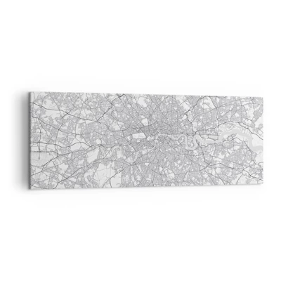 Obraz na plátně - Mapa londýnského labyrintu - 140x50 cm