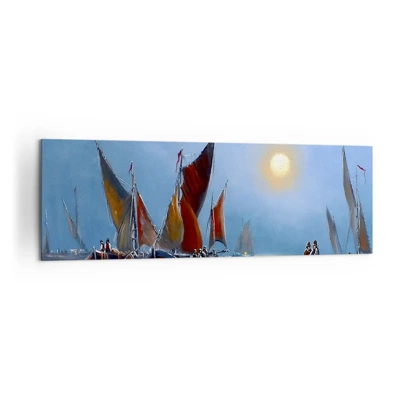 Obraz na plátně - Noční rybolov - 160x50 cm