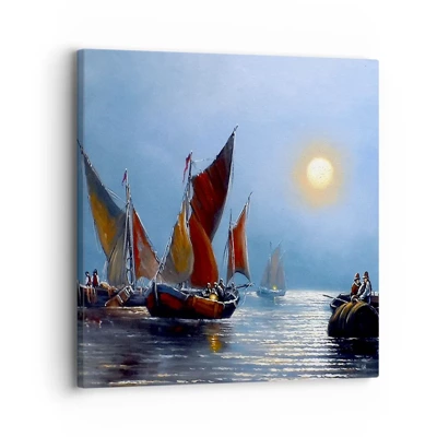 Obraz na plátně - Noční rybolov - 30x30 cm