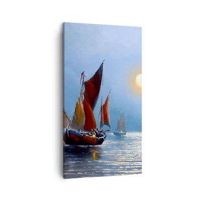 Obraz na plátně - Noční rybolov - 45x80 cm