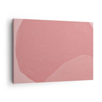 Obraz na plátně - Organická kompozice v růžové - 70x50 cm