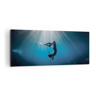 Obraz na plátně - Podvodní tanec - 100x40 cm