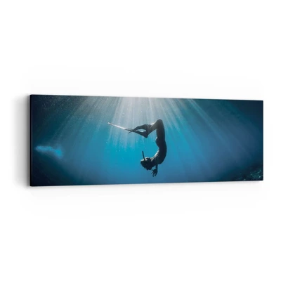 Obraz na plátně - Podvodní tanec - 90x30 cm