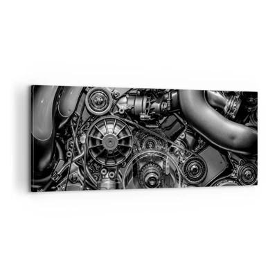 Obraz na plátně - Poezie mechaniky - 100x40 cm