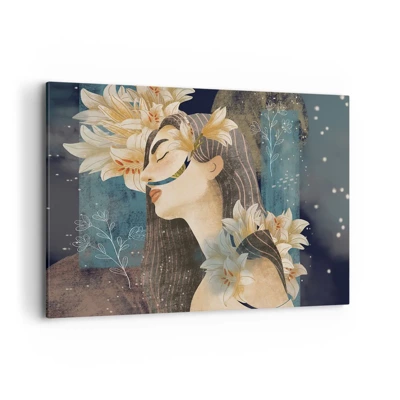Obraz na plátně - Pohádka o princezně s liliemi - 120x80 cm