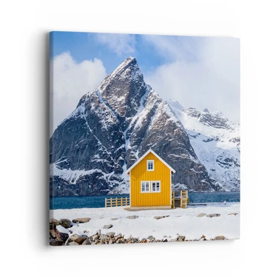 Obraz na plátně - Skandinávská dovolená - 40x40 cm