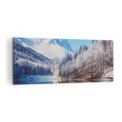 Obraz na plátně - Sněhová stráž - 100x40 cm