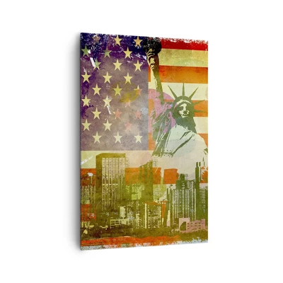 Obraz na plátně - Viva America! - 80x120 cm