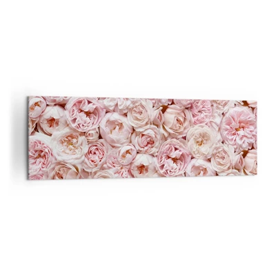 Obraz na plátně - Vydlážděná růžemi - 160x50 cm