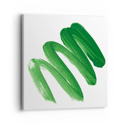 Obraz na plátně - Zelený žert - 40x40 cm