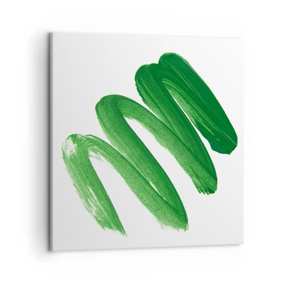 Obraz na plátně - Zelený žert - 50x50 cm