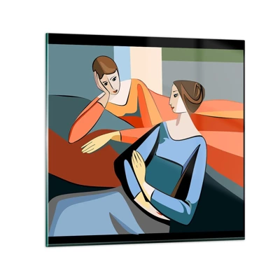 Obraz na skle - Chvíle svěření - 50x50 cm