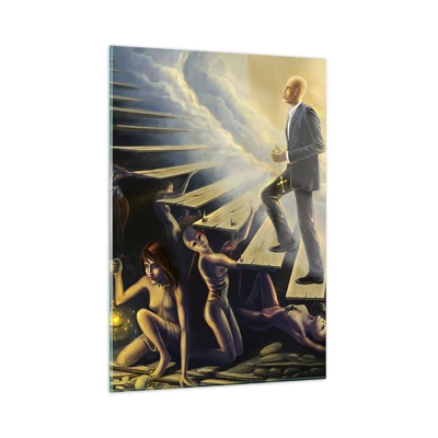 Obraz na skle - Dantovo putování ke světlu - 50x70 cm