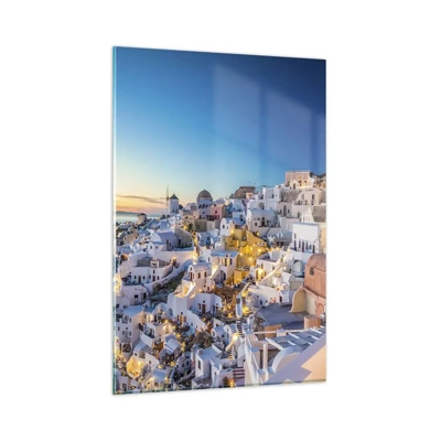 Obraz na skle - Esence Řecka - 80x120 cm