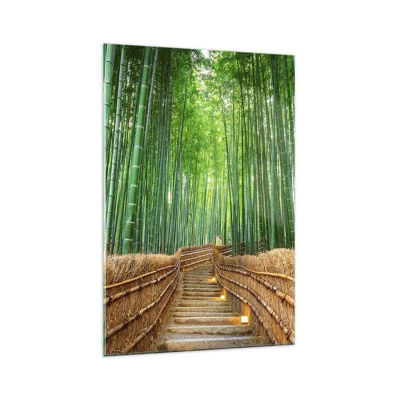 Obraz na skle - Esence asijské přírody - 70x100 cm