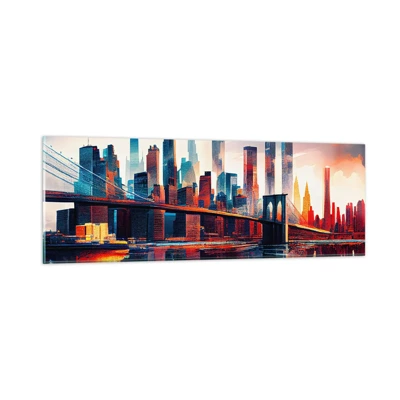 Obraz na skle - Famózní New York - 90x30 cm