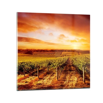 Obraz na skle - Jemně ovocné s tónem slunce - 60x60 cm