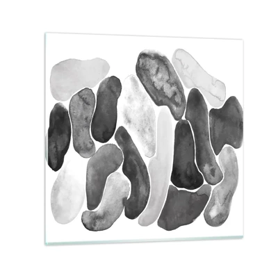 Obraz na skle - Kamenitá abstrakce - 30x30 cm