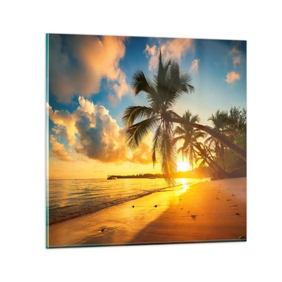Obraz na skle - Karibský sen - 70x70 cm