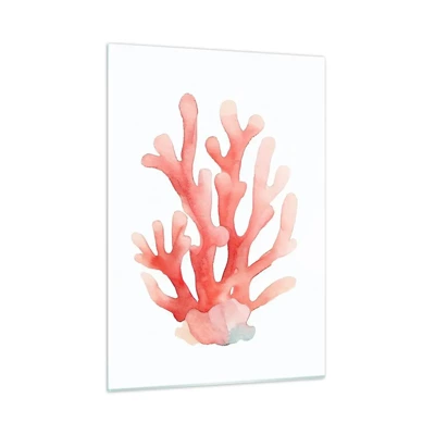 Obraz na skle - Korálový korál - 50x70 cm