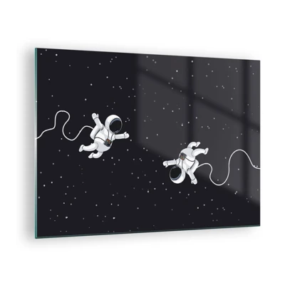 Obraz na skle - Kosmický tanec - 70x50 cm