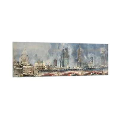Obraz na skle - Londýn v celé své kráse - 160x50 cm