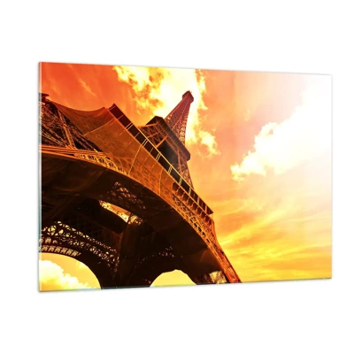 Obraz na skle - Monumentální, protože je pozlacená sluncem - 120x80 cm
