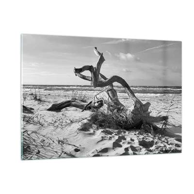 Obraz na skle - Mořská socha - 120x80 cm